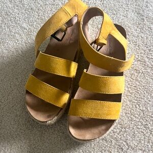 Yellow Target sandals size 6.5